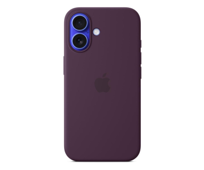 Etui do telefonów APPLE Silikonowe etui MagSafe do iPhone 16 dojrzała śliwka